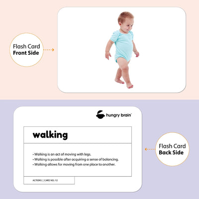 Action Education Flash Card for Kids