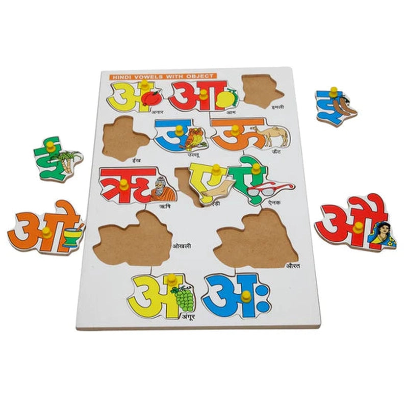 Wooden Hindi Vowel Puzzle for Kids