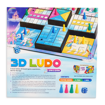 3D Unicorn Ludo Game