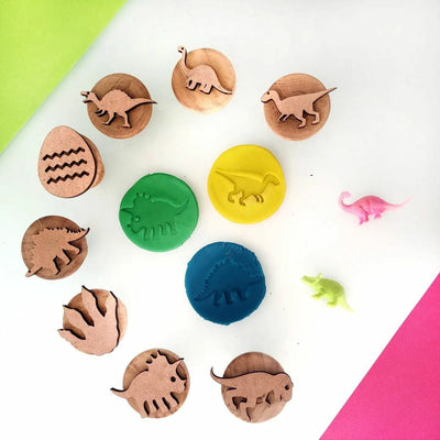 Dino Play Dough Stamp Set | Stamp Set of 9