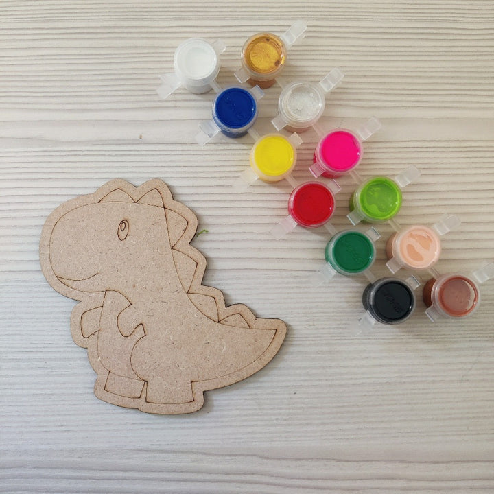 DIY Fridge Magnets Kit | Dino Color Art Kit