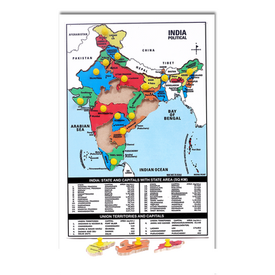 Wooden India Map Puzzle
