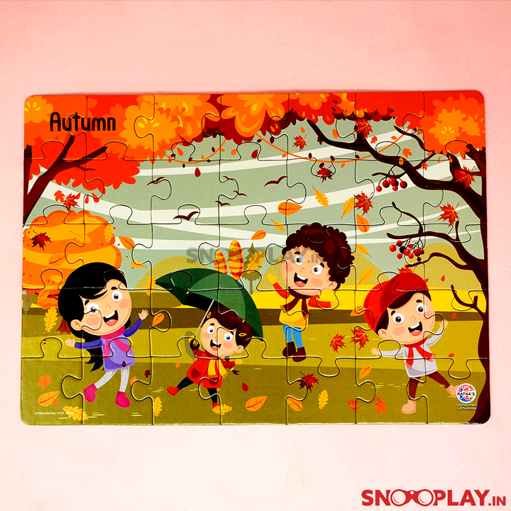 4 in 1 Indian Season Jigsaw Puzzles For Kids