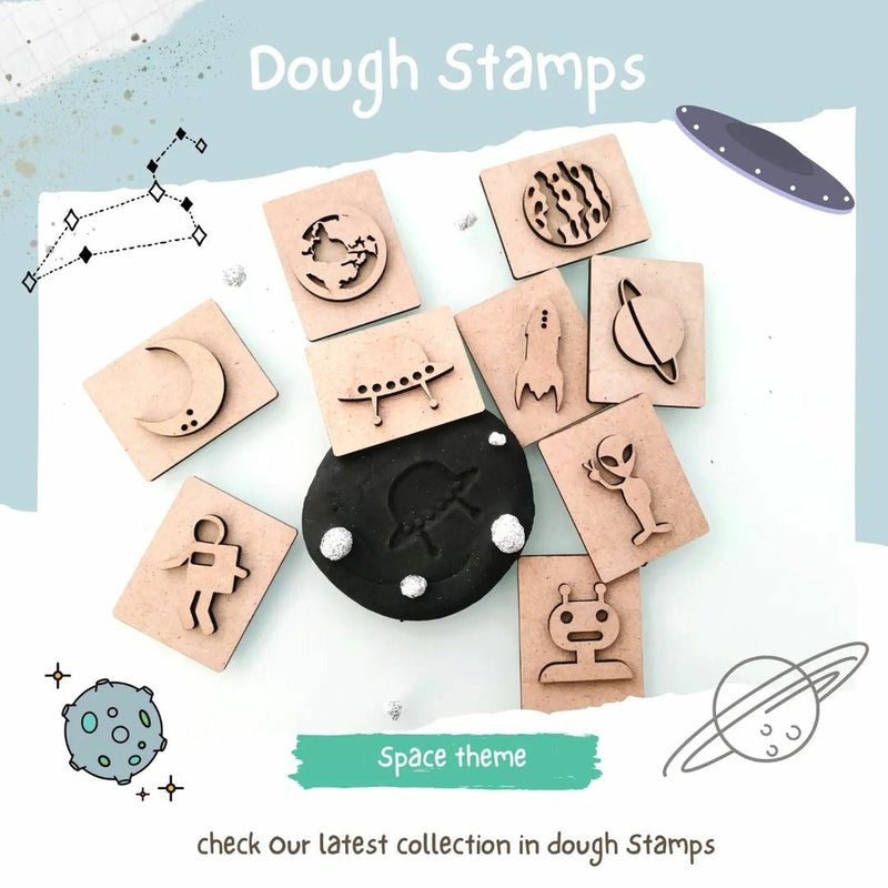 Space Theme Stamp Set |  Stamp Toy Kit Set of 9