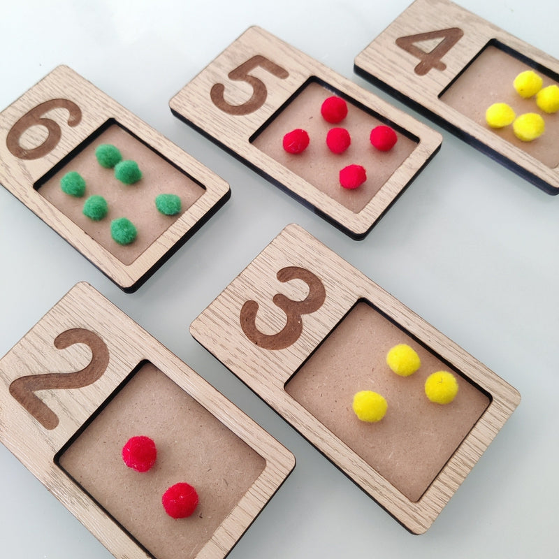 Wooden Tracing Writing and Counting Tray | Tracing Tray for Kids