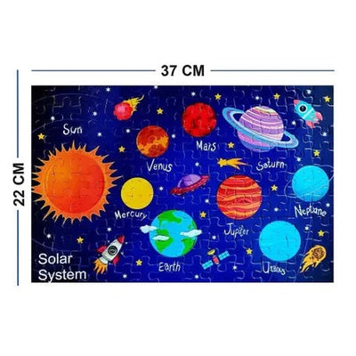 Play and Learning Jigsaw Puzzle Game Combo India Map World Map & Solar System (108 Pieces)