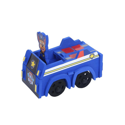 Li'l Wizards Paw Patrol Chase Build N' Play | Easy To Build 3D Foam Vehicle With Moving Wheels