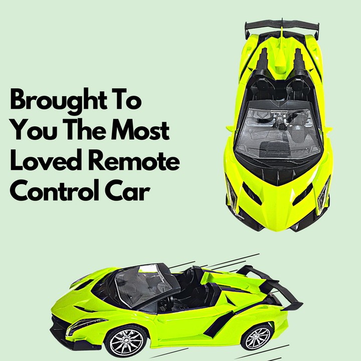 High Speed Remote Control Car | Lamborgini (Green Big RC Car)