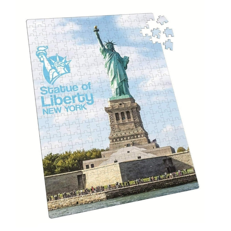 Statue of Liberty New York Jumbo Jigsaw Puzzles 500 Pieces Flawless Fit Fun Activity Indoor Game Big Size for Gift Kids and Adults