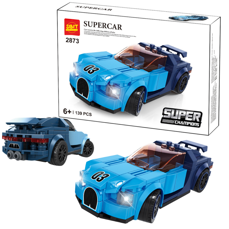 Buggati Chiron Blue colour (139 Pieces)