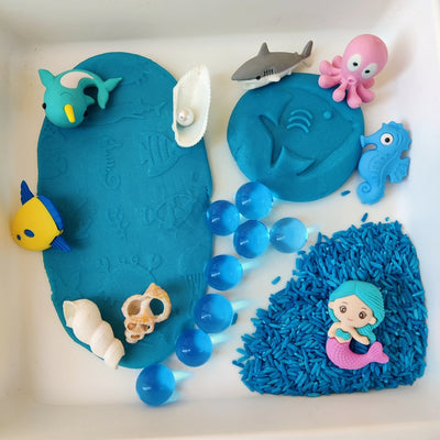 Ocean Theme Play Dough Sensory DIY KIT