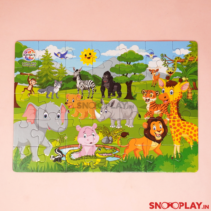 4 in 1 Animal World Jigsaw Puzzles For Kids