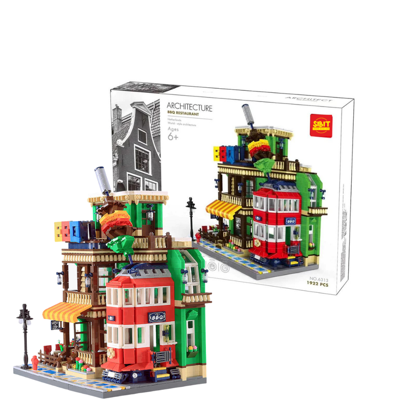 The BBQ Restaurant Building Blocks Set (1922 Pcs)