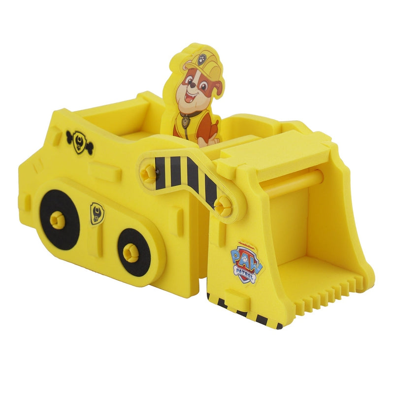 Li'l Wizards Paw Patrol Rubble Build N' Play , Easy To Build 3D Foam Vehicle-Moving Wheels