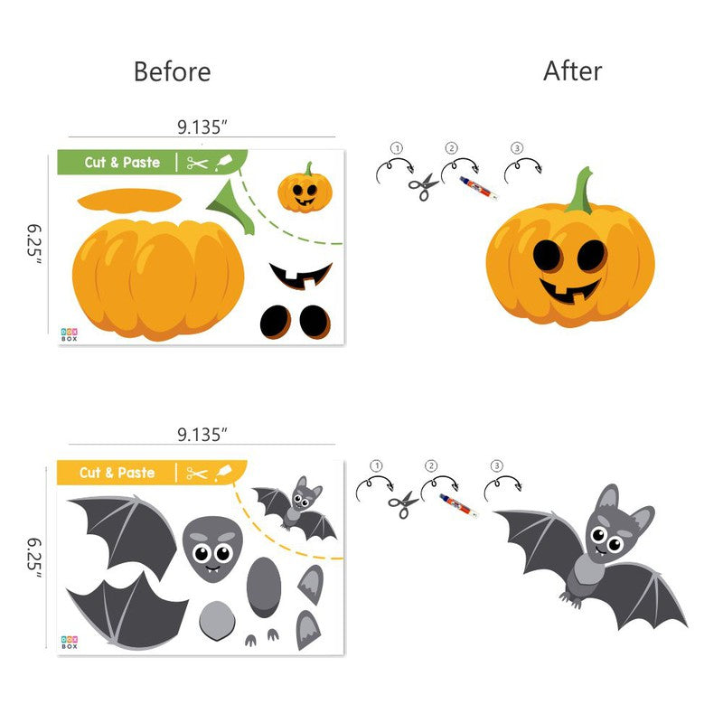 Cut & Glue Halloween - DIY Activity Kit