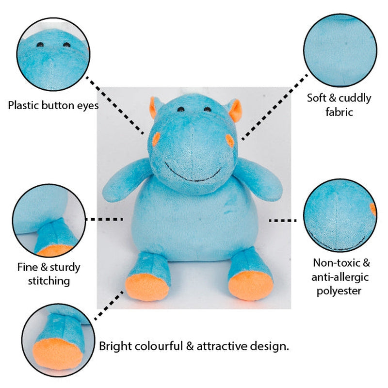 Furrendz Happy Hippo 10" Plush - Blue