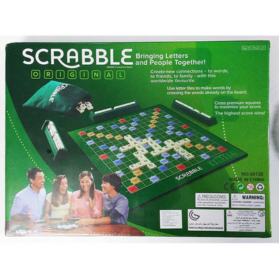 Scrabble Board Game, Word, Letters Game, Multi Color (Scrabble Board Game)