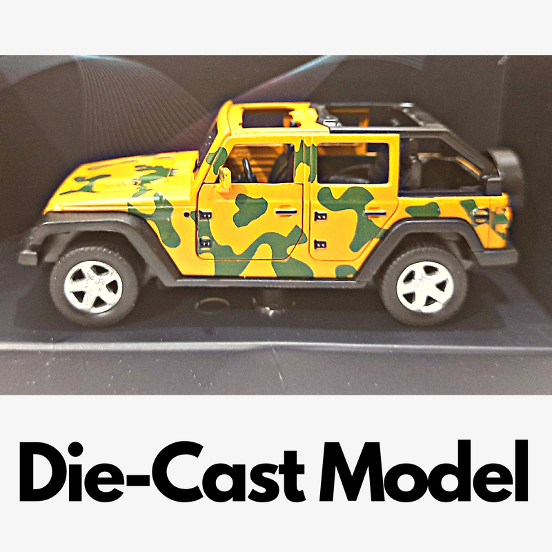 Metal Cars Die Cast Car | 1981 Die-Cast Metal (Yellow Small Jeep Die-Cast)