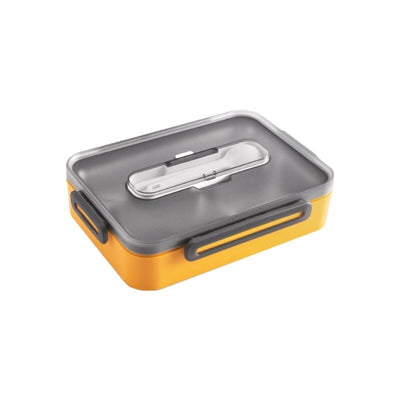 3 Grid Stainless Steel Lunch Box - Assorted Colours