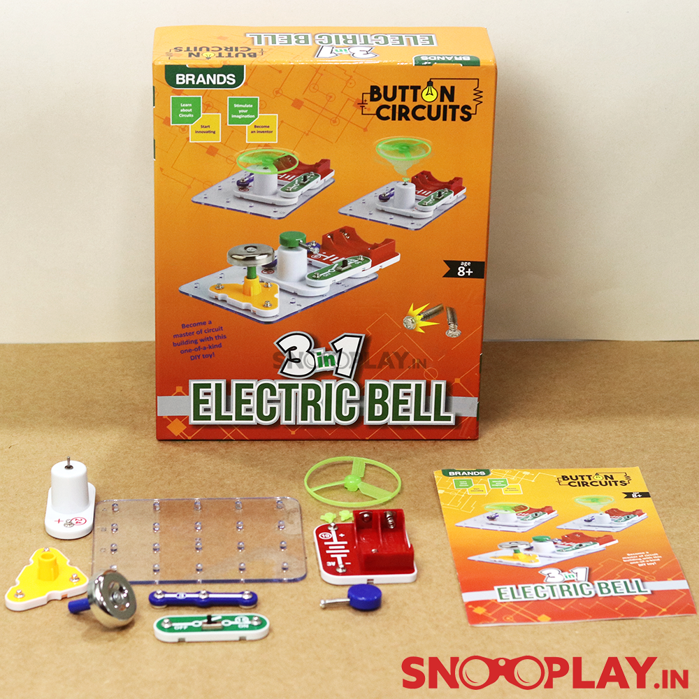 3 in 1 Electric Bell Circuit Game - STEAM Game For Kids