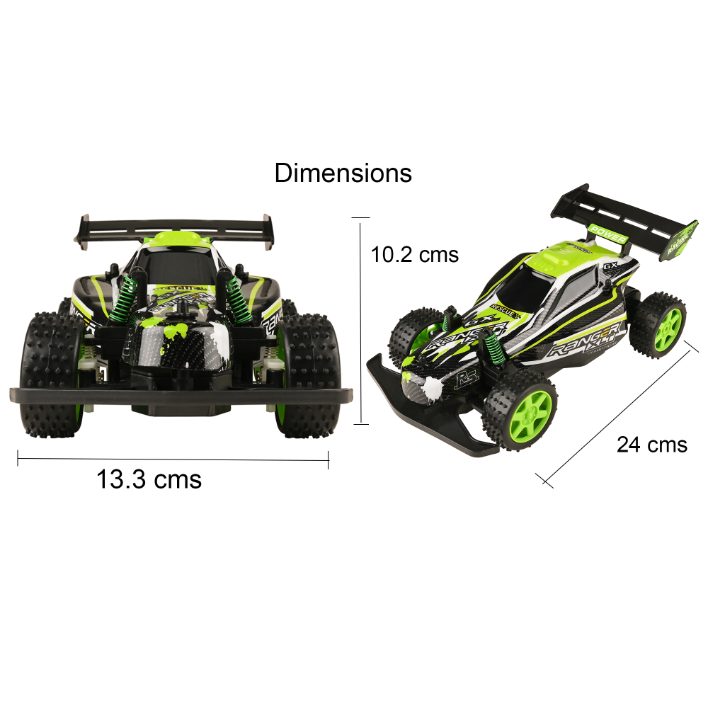 Ranger Alien Racing Car (1:18) Green For Children