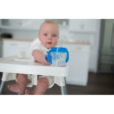 Feeding & Weaning Sipper Soft-Spout Transition Cup W/ Handles - Blue Deco