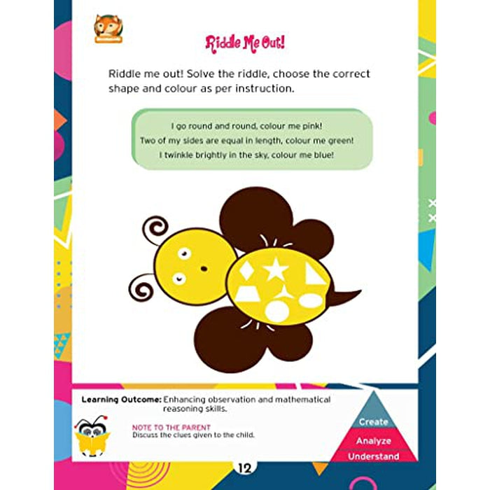 Reasoning With Shapes Fun Activity Book | Develop Logic & Pre-Math Skills with Shapes | Early Brain Development