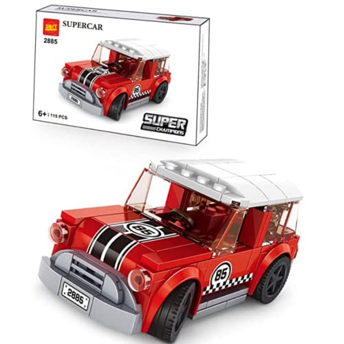 Retro Look Red Car (115 Pcs)