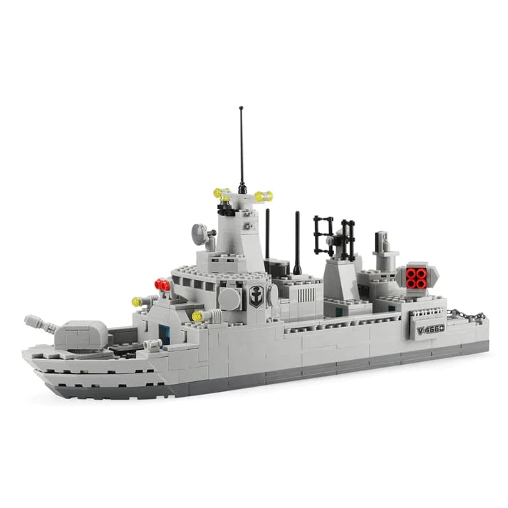 Building Block Set Destroyer Ship Rotating Turret with Gun Attachment (528 Pcs)