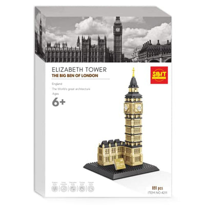 Elizabeth Tower Big Ben Building Block Set  (891 Pieces)