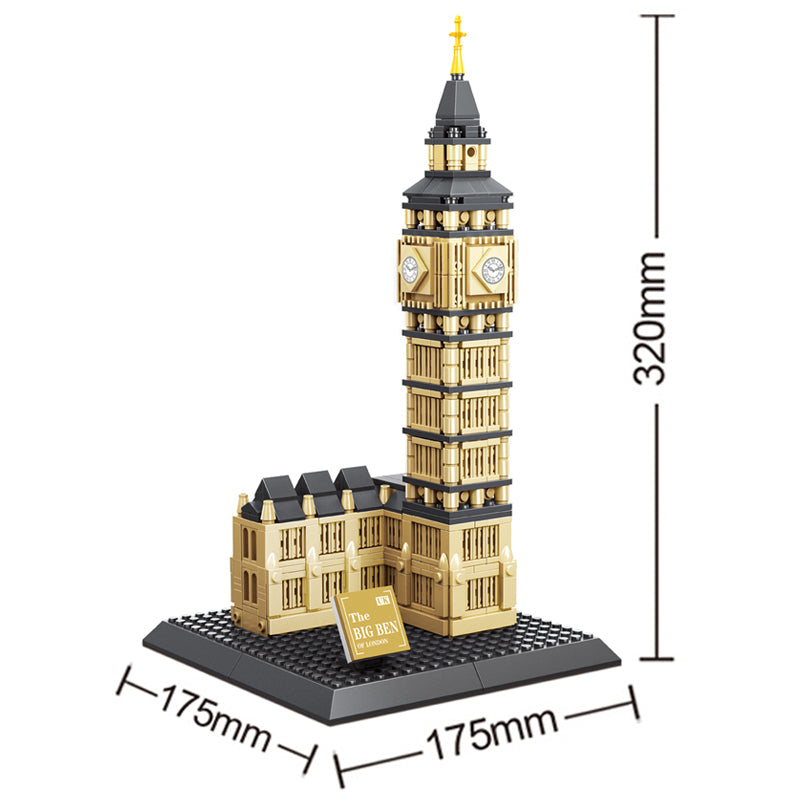 Elizabeth Tower Big Ben Building Block Set  (891 Pieces)