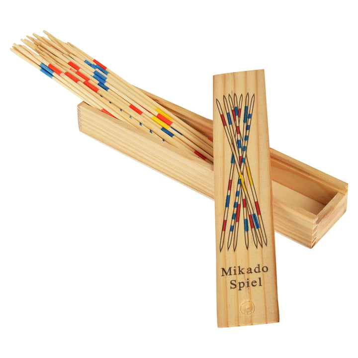 Mikado Wooden 31 Pick-Up Sticks Game for Adults and Kids (Pack of 4)