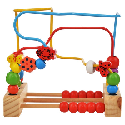 Wooden Beads Maze (30 Pieces) Roller Coaster Puzzle Game For Children