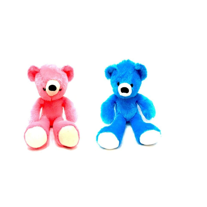 Teddy Bear Soft Toys Pack of 2 Pink Blue