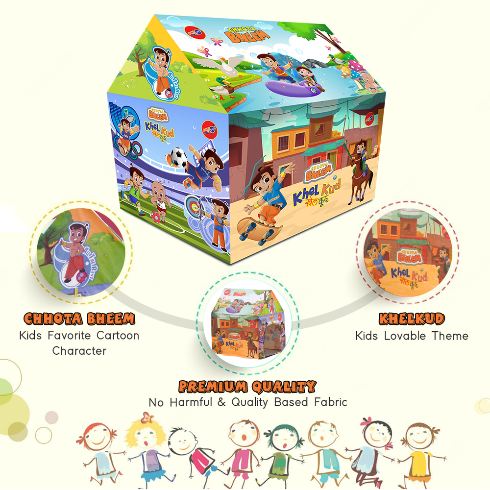 CHHOTA BHEEM Sports Play Tent House for Kids Design 1