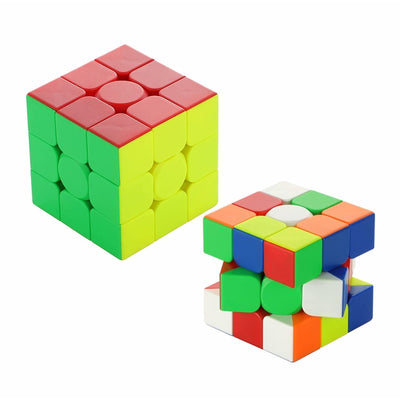 IQ Brain Storm Teaser 2.2x2.2 Inches Speed 3 Layers Cubic Square Shape Magic Puzzle Cube Toy for Kids & Adults- Multicolor