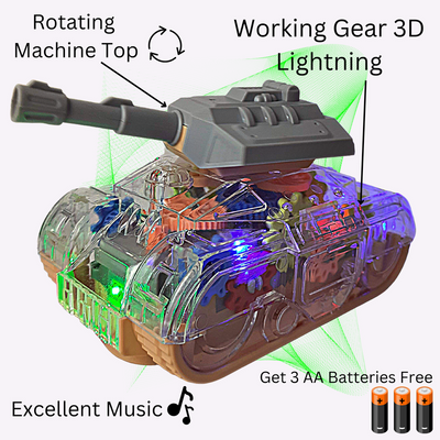 Tank Toys | Gear Light Toy | 3D Lightning | Music | for Kids (Gear Lightning Tank Toy)