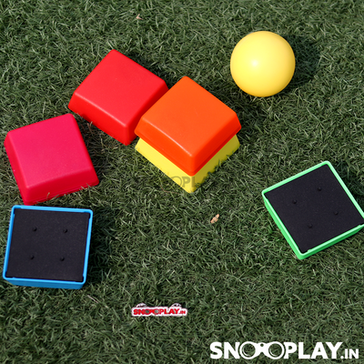 Lagori Game (Pithu Game With Multicolored Tiles)