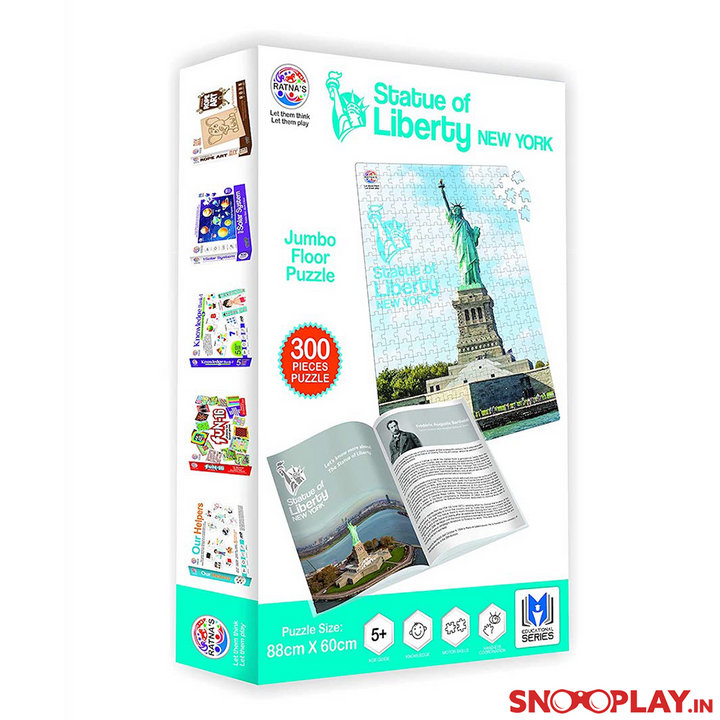 Jumbo Floor Jigsaw Puzzle - London Bridge, Eiffel Tower, Statue of Liberty