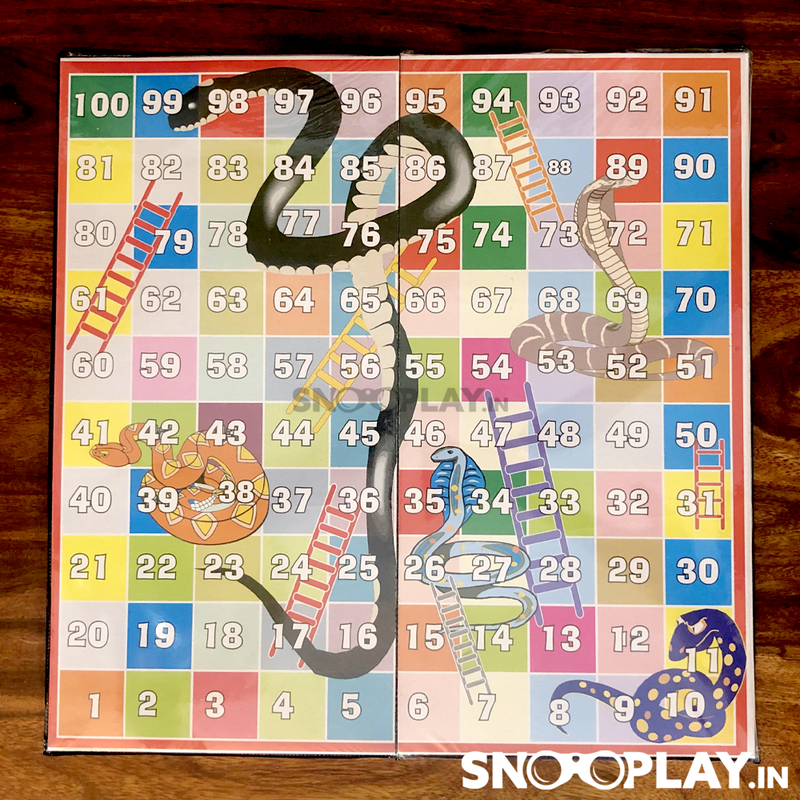 Foldable Magnetic Ludo and Snakes & Ladders Board Game (4 Years till Grown Ups)