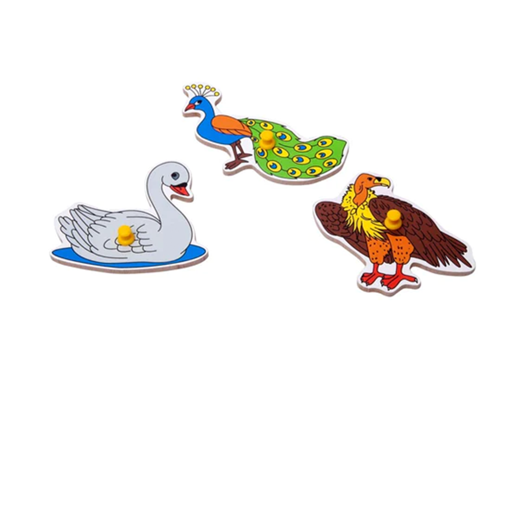 Wooden Birds Puzzle (4-6 Years)