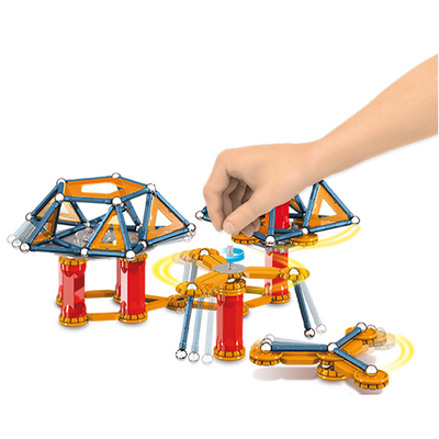 Magnetic Mechanics Construction Toys (222 Pieces)