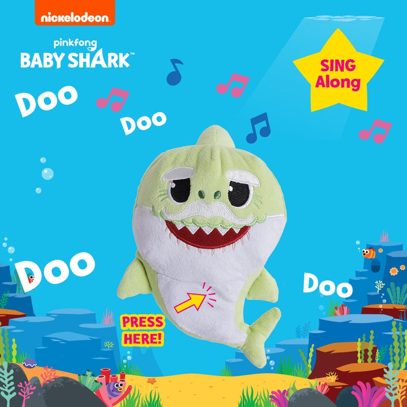 8" Baby Shark Plush Singing Toy (6 Months - 7 Years)