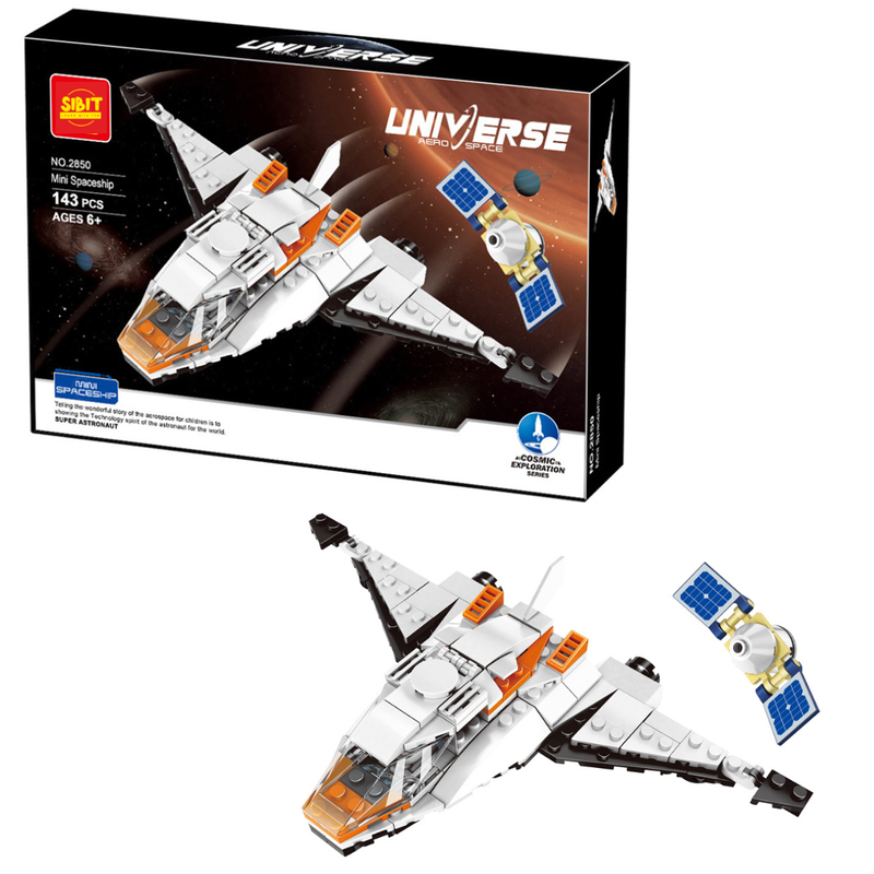 Aerospace Mini Spaceship Toy Building Blocks Kit (143 Pcs)