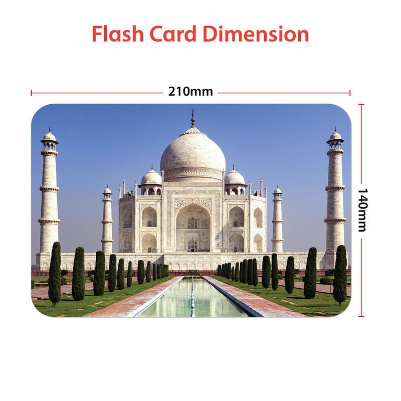 Educational - Famous Places of India Flash Cards for Kids Early Learning