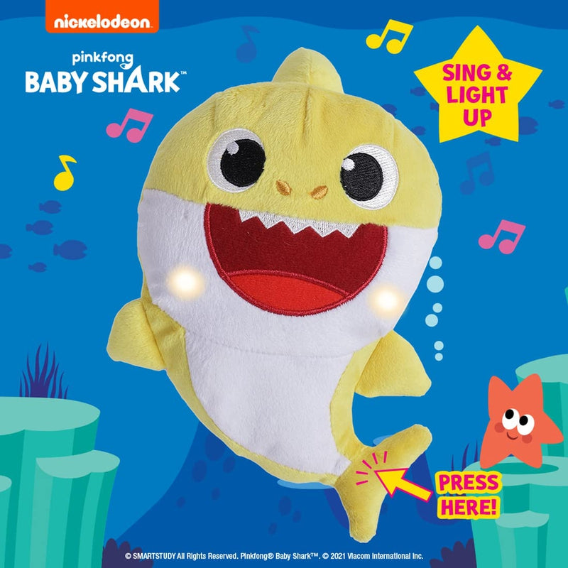 Baby Shark Plush  Sing and Light up  Plush Toy 12 Inch