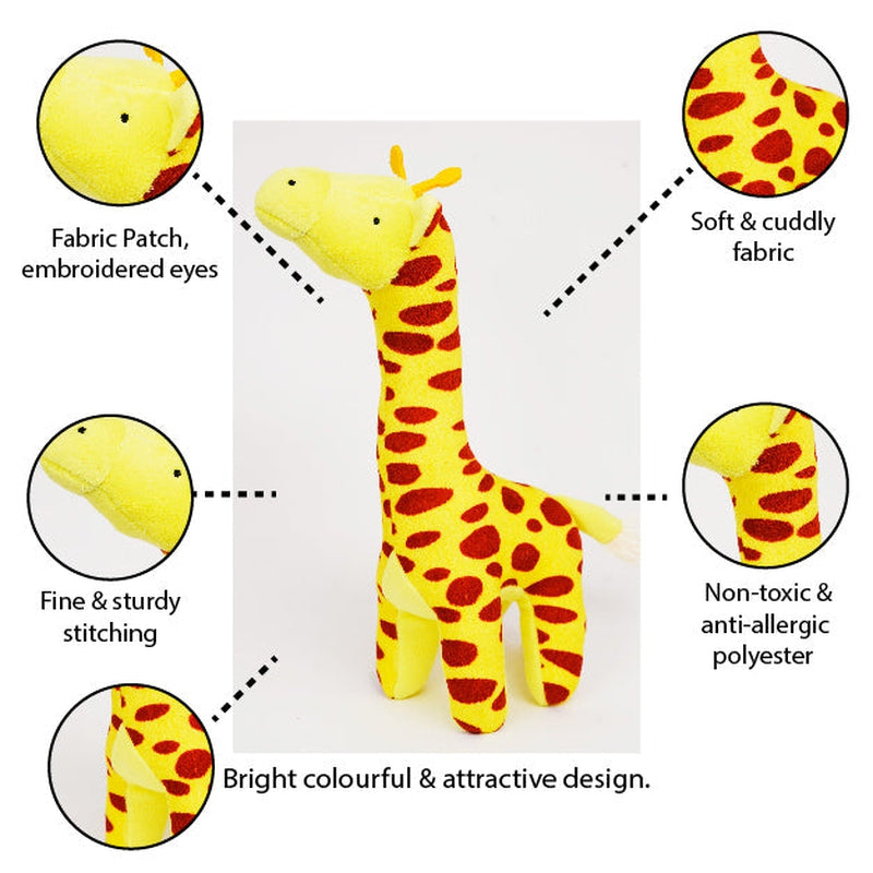 Furrendz Zesty Giraffe 10" Plush - Yellow