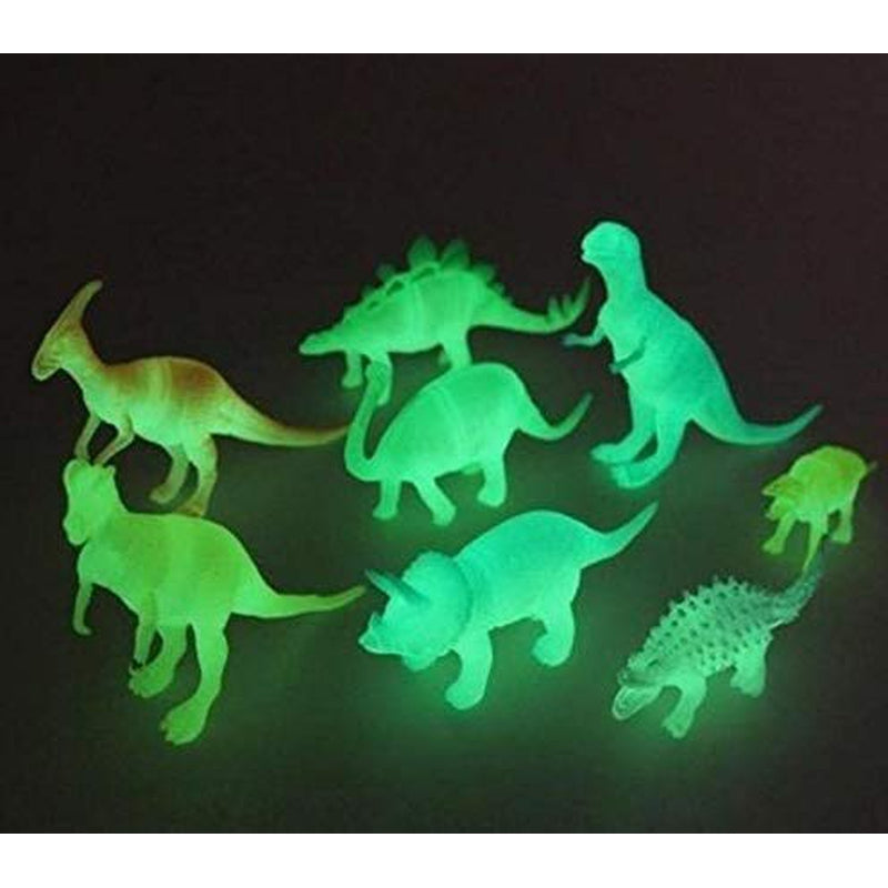 Buy Glow In Dark Dinosaur Animal Toy Figures Set of 8 Pcs Dino
