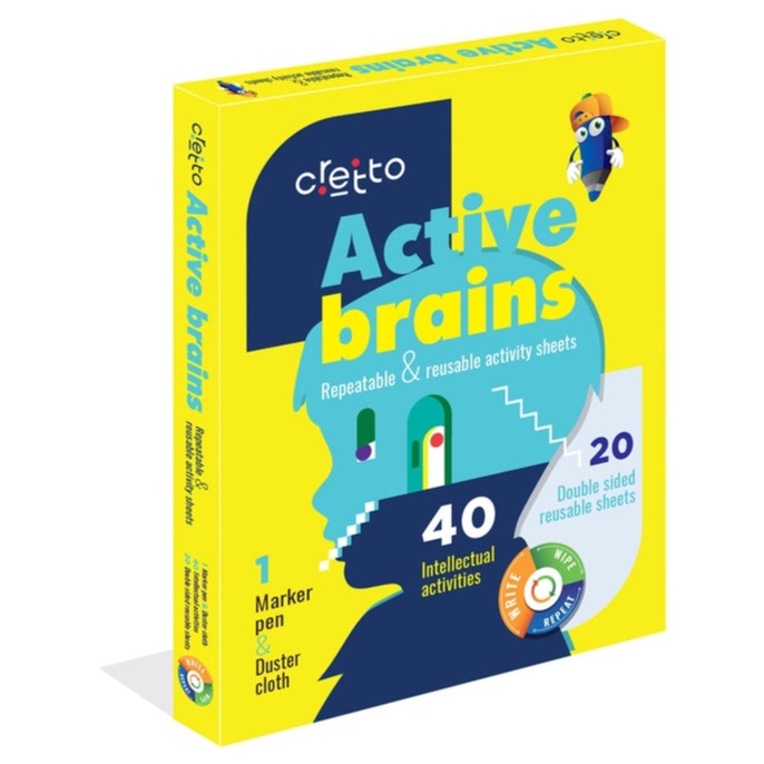 Active Brains - Erasable and Reusable Activity Sheets