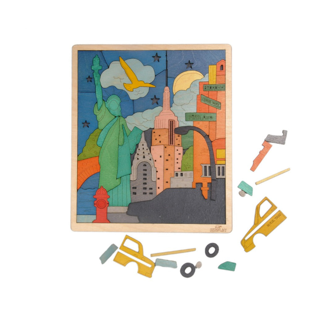 New York - Wooden Puzzle